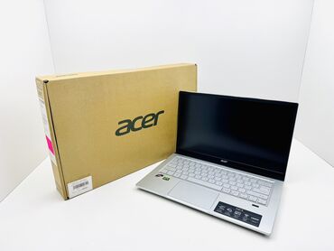 ноутбук core i3: Ультрабук, Acer, 8 ГБ ОЭТ, AMD Ryzen 5, 14 ", Жаңы, Татаал эмес тапшырмалар үчүн, эс тутум SSD