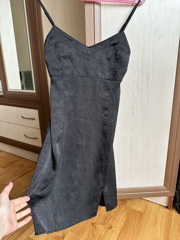платье черный: Повседневное платье, Турция, Лето, Короткая модель, XS (EU 34)