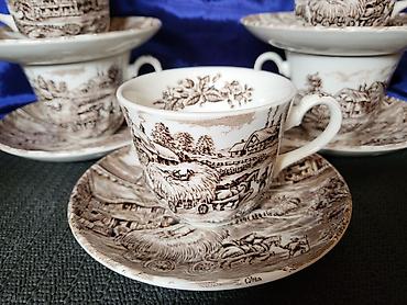 Ostali antikviteti: Solje engleske za kafu,caj Ironstone iz 70ih.god. Engleske solje — 3