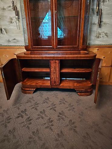 Антиквариат: Сервант-витрина буфет Лейпциг. Ретро. ГДР 1960 год. Фабрика Robert — 5