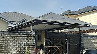 Навесы: Навес, Другая форма, Металл, Поликарбонат, Новый, Установка — 35