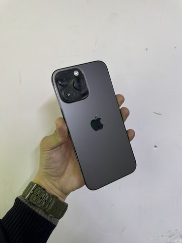 ноутбук apple цена бишкек: IPhone 14 Pro Max, Колдонулган, 256 ГБ, Кара, Коргоочу айнек, Каптама, 77 %