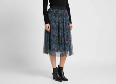 spódnice plisowane pudrowy róż: Spódnica damska, rozmiar S