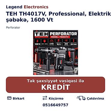 kreditle drel: Elan başlığı: Perforator TEH TH4017V, Professional, Elektrik şəbəkə — 1