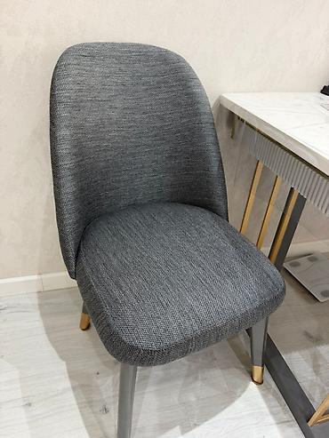 demir stol: Qonaq otağı üçün, İşlənmiş, Açılan, Dördbucaq masa, 6 stul — 2