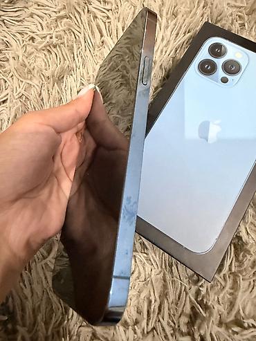 shock blue: IPhone 13 Pro Max, 128 GB, Sierra Blue, Barmaq izi, Face ID — 3