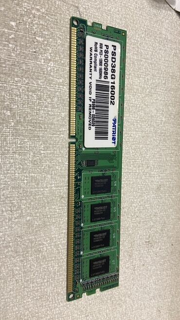 comp: Operativ yaddaş (RAM) Patriot Memory, 8 GB, 1600 Mhz, DDR3, PC üçün