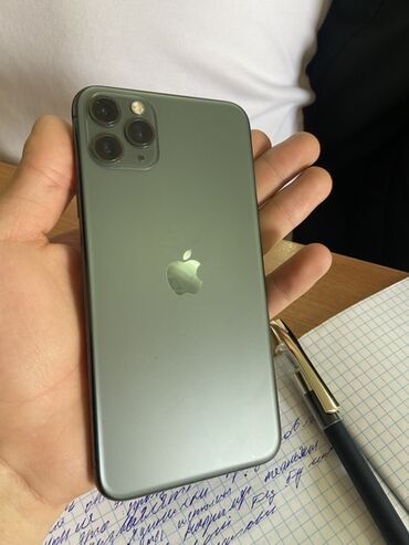 купить айфон 11 бу 256 гб: IPhone 11 Pro Max, 256 ГБ, Matte Midnight Green, Кабель, 76 %