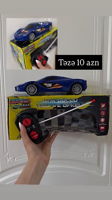 124 kupe: Uzaqdan idarə olunan Speed Car oyuncaq maşın - Rəng: mavi, yarış — 1