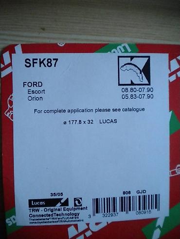 beocinska ulica borca: Set opruga za kočione pakne zadnjih kočnica za FORD engleskog — 4