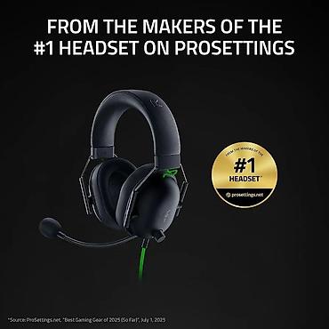 razer blackshark v2 x: İşlənmiş Simli Qulaqcıqlar, Razer, rəng - Qara — 2
