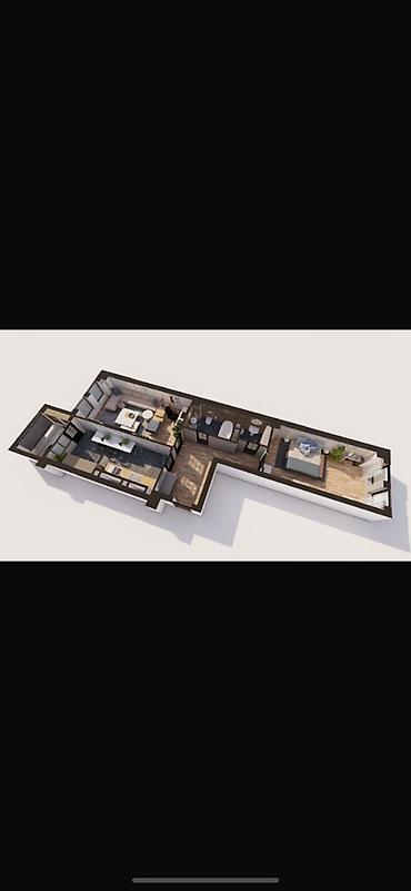 гагарин: 2 комнаты, 80 м², ул. Баха / Гагарина Элитка, 7 этаж, ПСО (под самоотделку) — 1