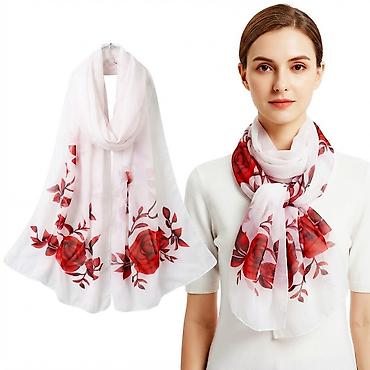 Шифоновый шарф - 100% - полиэстр. Вес: 60г Размер: 150 х 50 см at lalafo.kg Шифоновый шарф - 100% - полиэстр. Вес: 60г Размер: 150 х 50 см