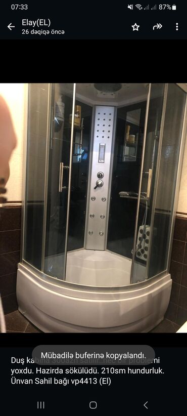 duş kabin vanna: Üstü açıq kabina