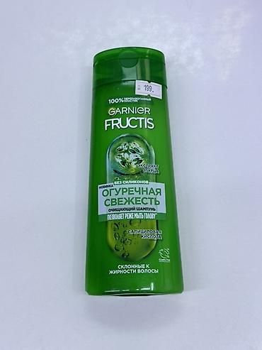 мочалка для тела: Garnier Fructis «Огуречная свежесть» — очищающий шампунь для волос — 1