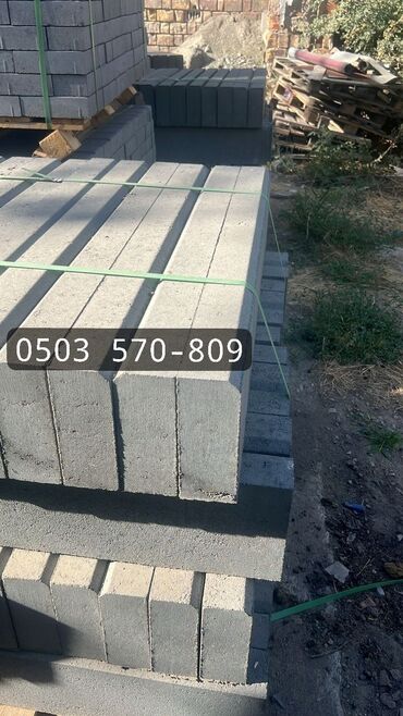 Тротуарные бордюры: Тротуарный бордюр, ЖБИ (Железобетонный), Овальный, 100 — 7