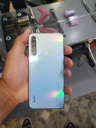 samsunq not 5: Xiaomi Redmi Note 8, 64 GB, rəng - Ağ, 
 Barmaq izi