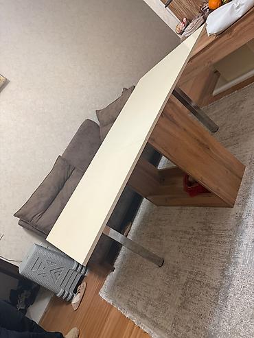 ikinci el stollar: Qonaq masası, İşlənmiş, Qatlanan, MDF, Kvadrat masa — 1