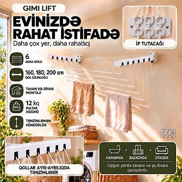 susilka: **Gimi Lift — Tavan və divar üçün paltar quruducusu** Gimi Lift — 4