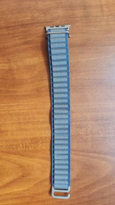 Digər qadın geyimləri: Orijinal Apple Watch Ultra kəmərləri. Green Alpine Loop 49mm. Blue — 9