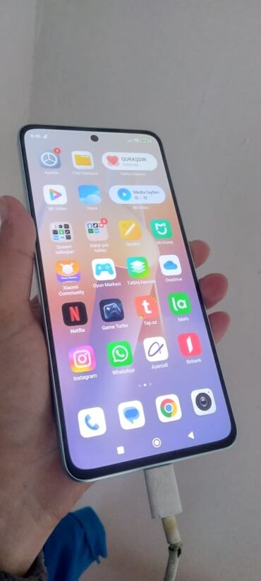redmi note 10 kabro: Xiaomi Redmi Note 13, 128 GB, rəng - Göy, 
 Barmaq izi, İki sim kartlı
