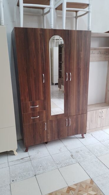Dolablar: Yeni, Açılan, 3 qapılı Düz dolab, Qarderob, paltar dolabı, Azərbaycan — 29