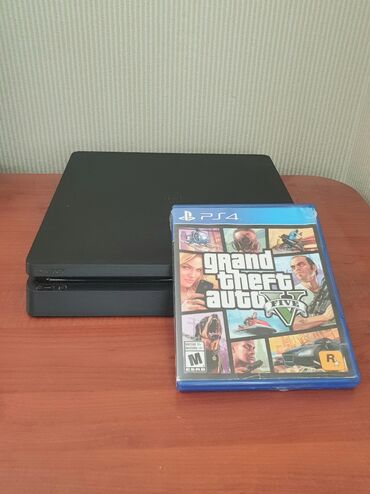 PS2 & PS1 (Sony PlayStation 2 & 1): PS 4 SLİM (Heç bir problemi yoxdur yeni kimidir) Gta 5Disk Ps Plus