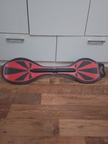 Trotineti, skejtbordovi i hoverbordovi: Ripstik/caster board sa dva točka – crveno-crni - Daska na dva — 4