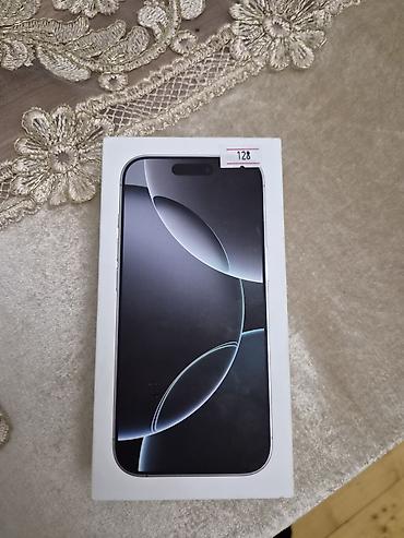 iphone qutu: IPhone 16 Pro, 128 GB, Ağ, Zəmanət — 4