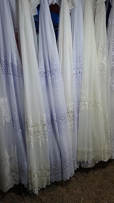 Zavese i draperije: Zavese od tila sa bogatim vezom - Materijal: proziran til (mrežasta — 12