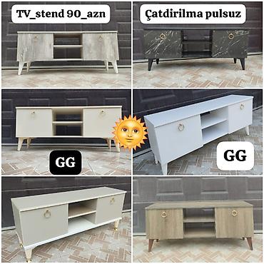 telefon altlığı: Yeni, Düz TV altlığı, Polkalı, Laminat — 1