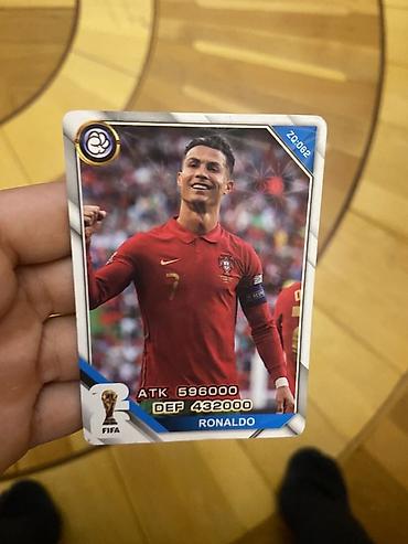 nomrə nişanı: Məhsul: Futbol kolleksiya kartı Təsvir: - Mövzu: Portuqaliya — 1