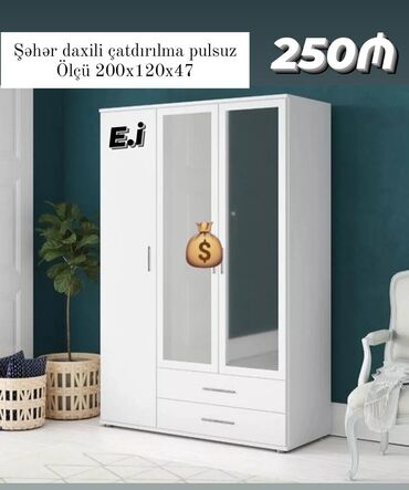 Komodlar: Qarderob, paltar dolabı, Yeni