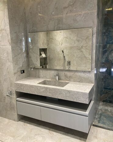 Moydadırlar: Hamam mebeli və lavabo dəstləri - Müasir dizayn: mərmər teksturalı -da lalafo.az — 82 Moydadırlar: Hamam mebeli və lavabo dəstləri - Müasir dizayn: mərmər teksturalı — 82