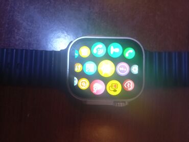 Smart saatlar: Ağıllı saat – kvadrat formalı metal korpus, kənarda qoruyucu çərçivə — 5