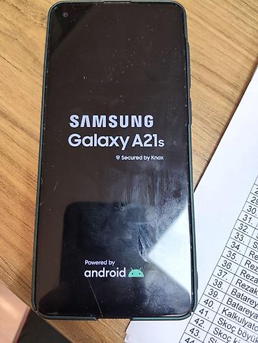 Mobil telefonlar: Samsung Galaxy A21S, 64 GB, rəng - Qara, Barmaq izi — 5