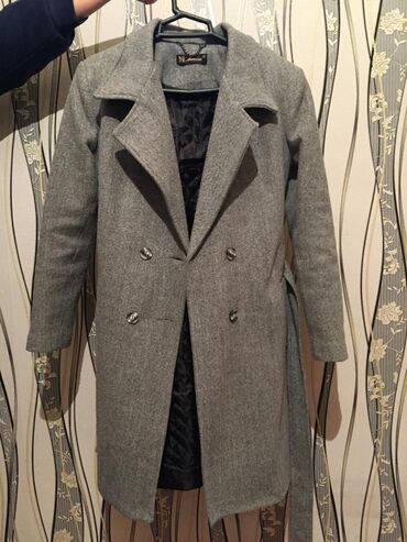 женское пальто: Пальто L (EU 40), цвет - Серый