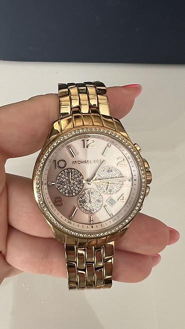 Şəxsi əşyalar: İşlənmiş, Qol saatı, Michael Kors, rəng - Qızılı — 1