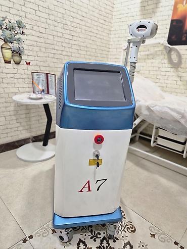 ev lazeri: Buzbaşlı A7 Diod Lazer cihazı Başlıq gücü 600 watt Otaq seti ile — 2