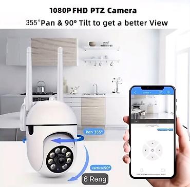 Фото и видеокамеры: 1080P FHD PTZ Wi‑Fi Təhlükəsizlik Paket ev, ofis, giriş, qaraj və — 1