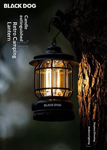 retro: BLACK DOG Candlelight Retro Camping Lamp — портативный ретро-фонарь с — 7