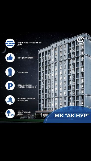 срочная продажа квартир: 1 комната, 46 м², Элитка, 13 этаж, ПСО (под самоотделку)