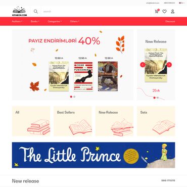 online biznes: Salamlar. Online kitab mağazası biznesi satılır. E-commercelə məşğul