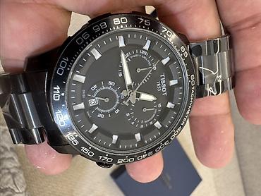 стильные джинсы мужские: Классические часы часы, Tissot, Швейцария, Секундомер, Мужские, Новый — 4