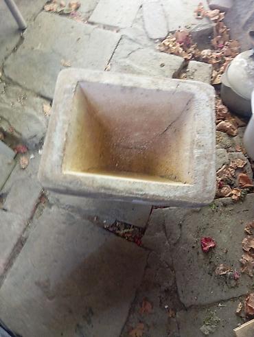 akvaryum bitkileri: Beton dekorativ çiçək qabı/planter - Material: ağır və davamlı beton — 1