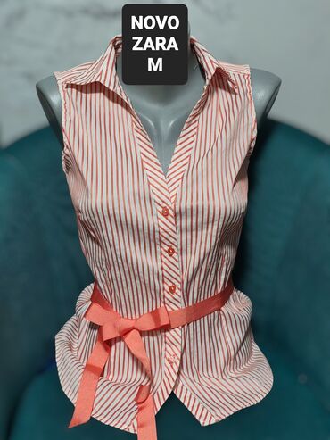 push up kupaći kostimi new yorker: Zara, M (EU 38), Prugasti, bоја - Crvena