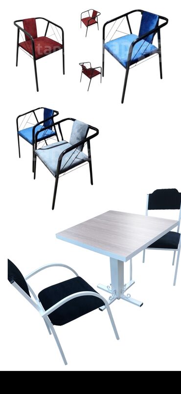 Stullar: Mətbəx üçün, Qatlanmayan, rəng - Qırmızı Stul — 5