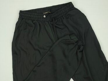 spodnie dresowe dopasowane: Material trousers for women, size XL (EU 42)