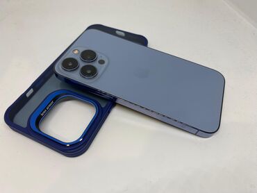 Apple iPhone: IPhone 13 Pro, Б/у, 128 ГБ, Голубой, Защитное стекло, Чехол, 87 % — 1