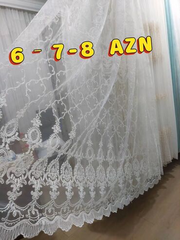 Pərdə və tüllər: Tül pərdə və krujeva kolleksiyası - Model çeşidi: yüngül, şəffaf — 9
